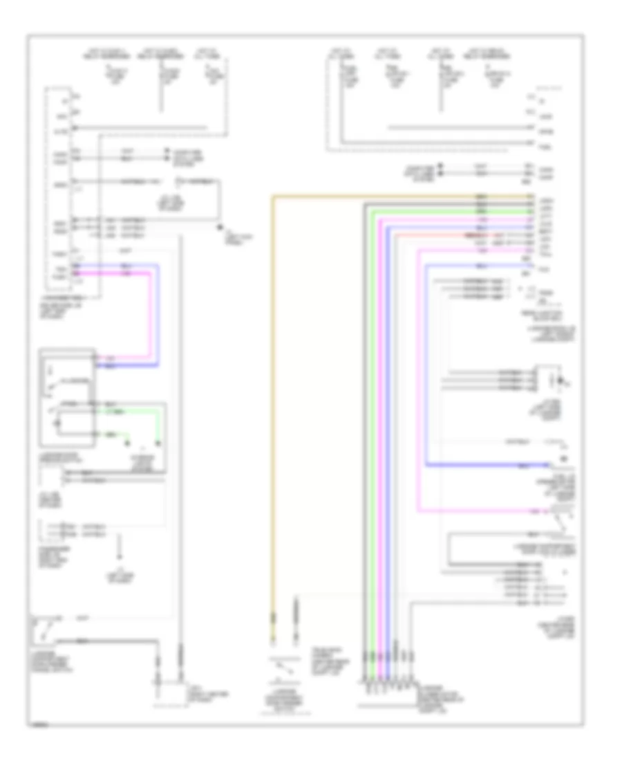 Trunk  Fuel Door Release Wiring Diagram for Lexus LS 460 F Sport 2014