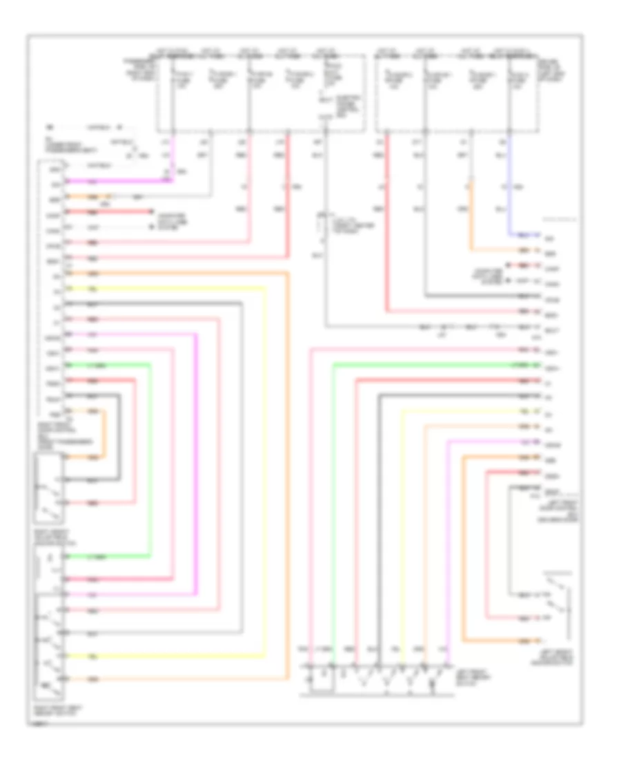 Memory Power Shoulder Belt Anchorage Wiring Diagram 1 of 2 for Lexus LS 460 F Sport 2014