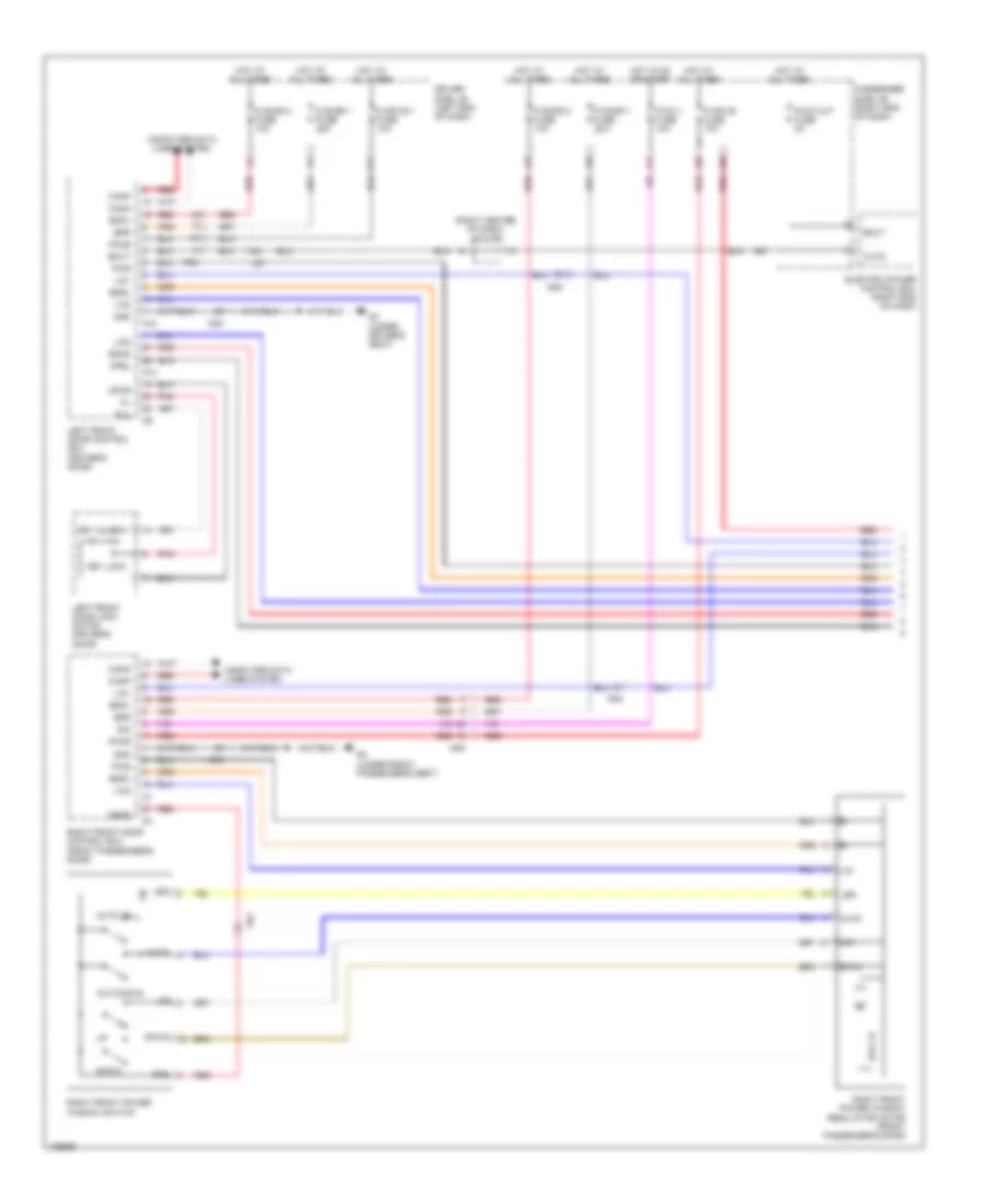 Power Windows Wiring Diagram 1 of 3 for Lexus LS 460 F Sport 2014