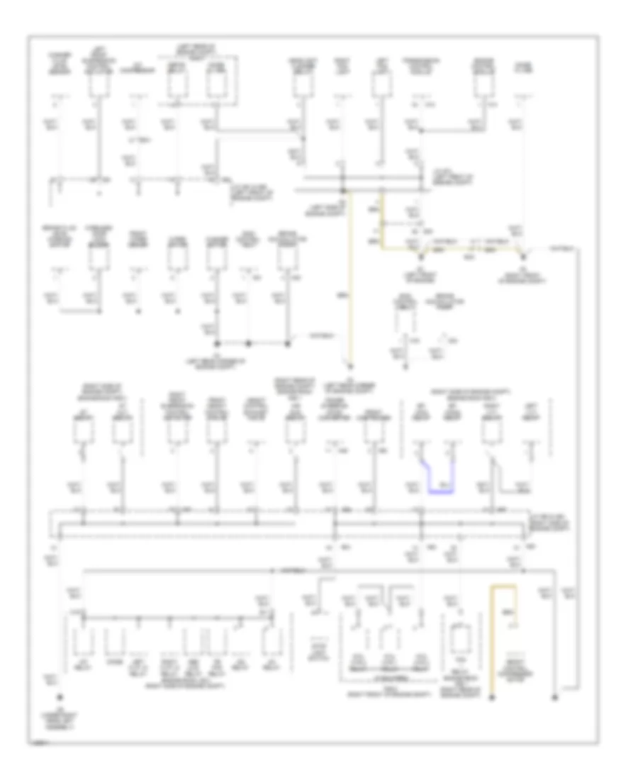 Ground Distribution Wiring Diagram 1 of 6 for Lexus LS 460 L 2014
