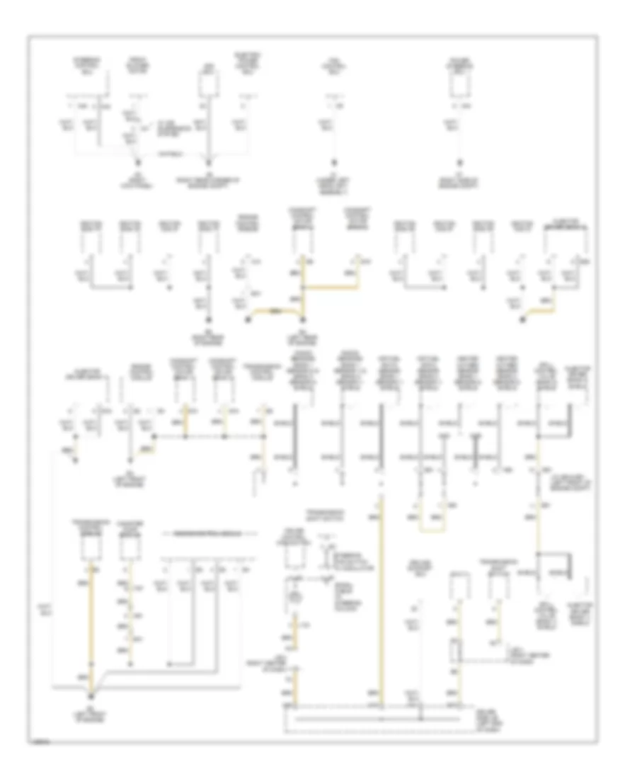 Ground Distribution Wiring Diagram (2 of 6) for Lexus LS 460 L 2014