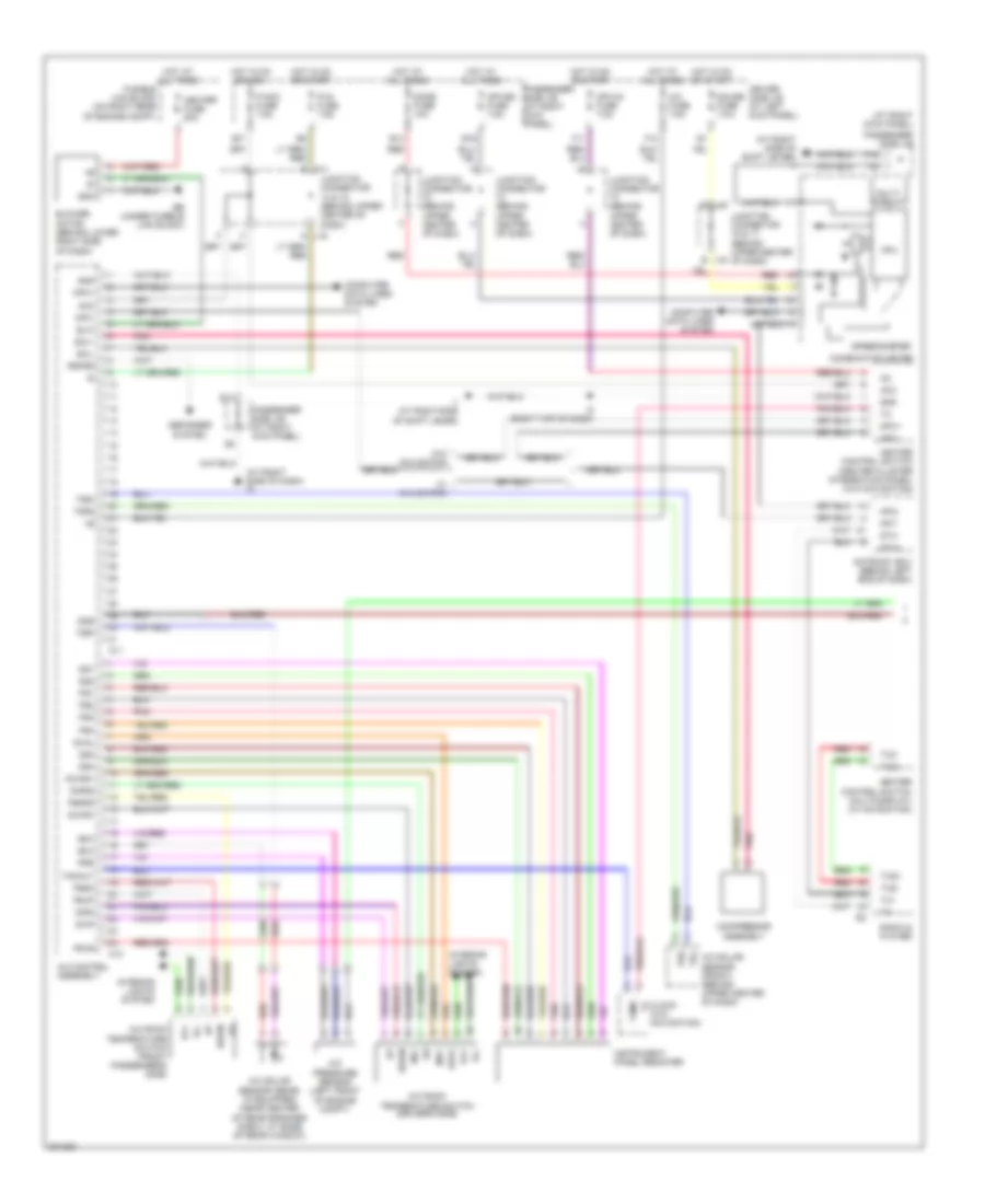 Automatic AC Wiring Diagram, Front (1 of 2) for Lexus LS 430 2005