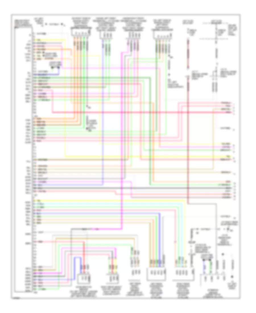 Electronic Suspension Wiring Diagram 1 of 2 for Lexus LS 430 2005
