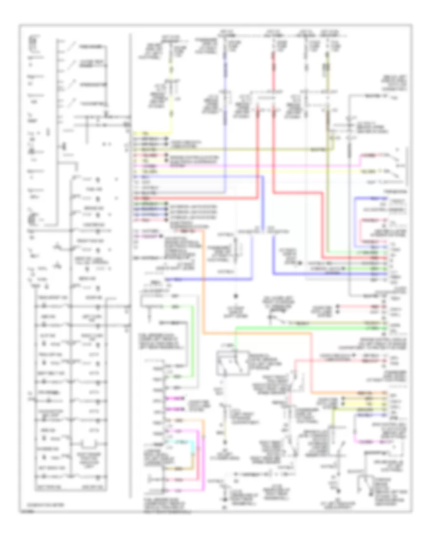 Instrument Cluster Wiring Diagram for Lexus LS 430 2005