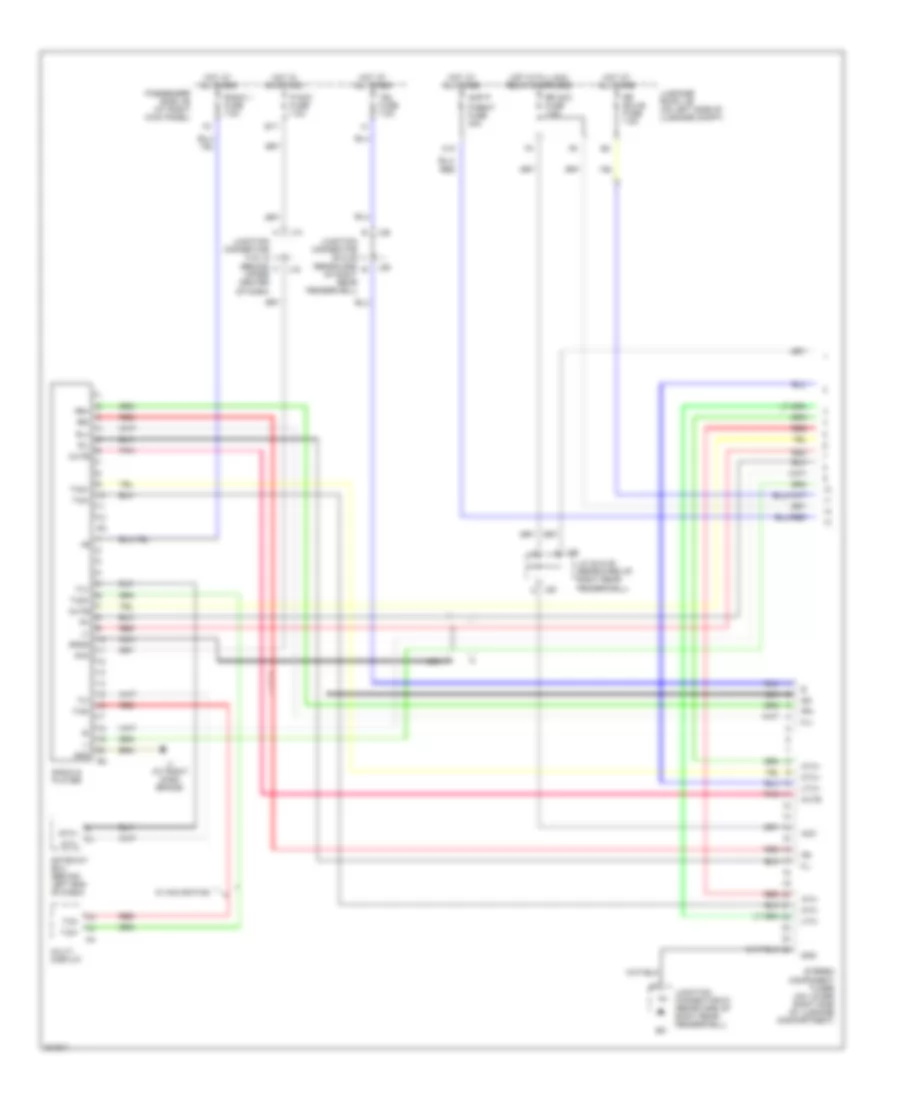 Radio Wiring Diagram without Mark Levinson 1 of 2 for Lexus LS 430 2005