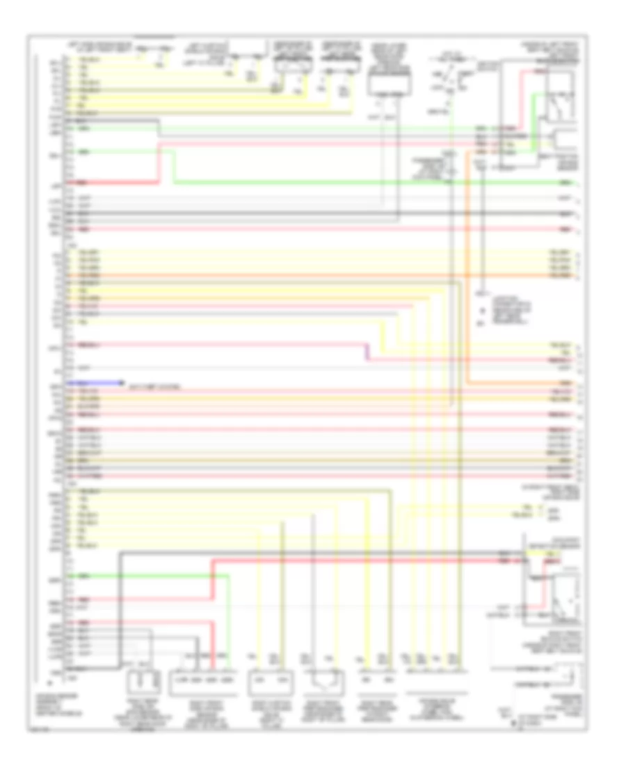 Supplemental Restraints Wiring Diagram 1 of 2 for Lexus LS 430 2005