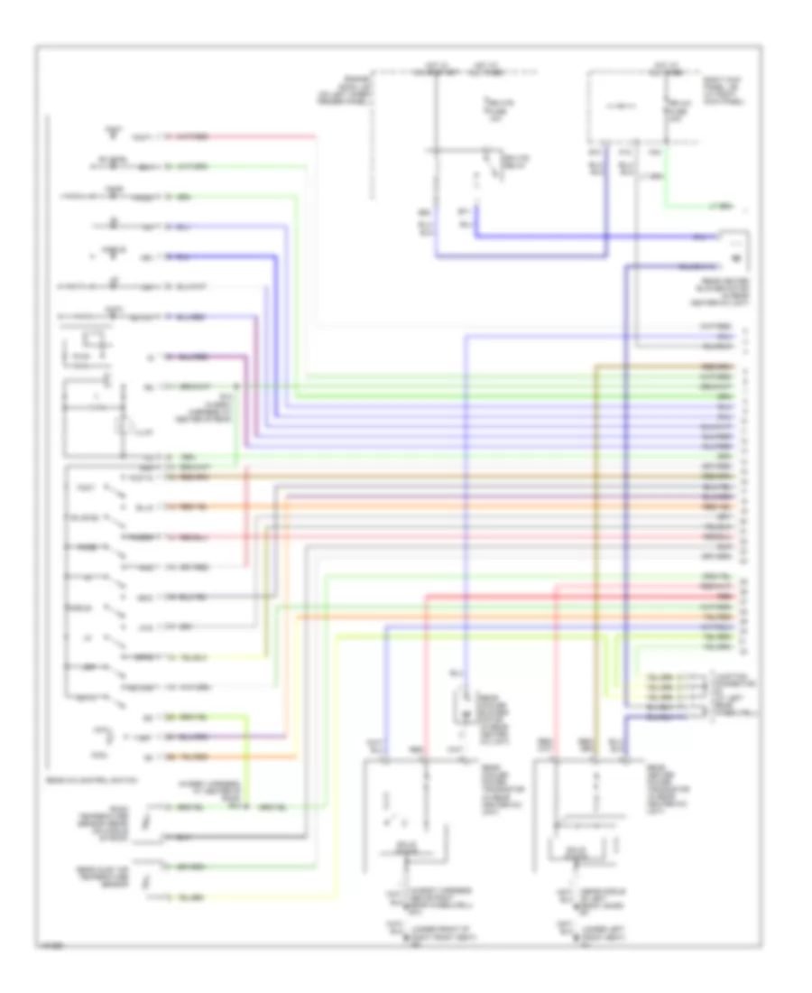 Automatic AC Wiring Diagram, Rear (1 of 2) for Lexus LX 470 2005