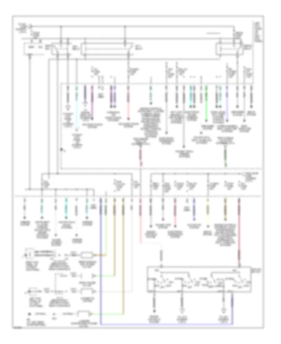 Power Distribution Wiring Diagram (2 of 3) for Lexus LX 470 2005