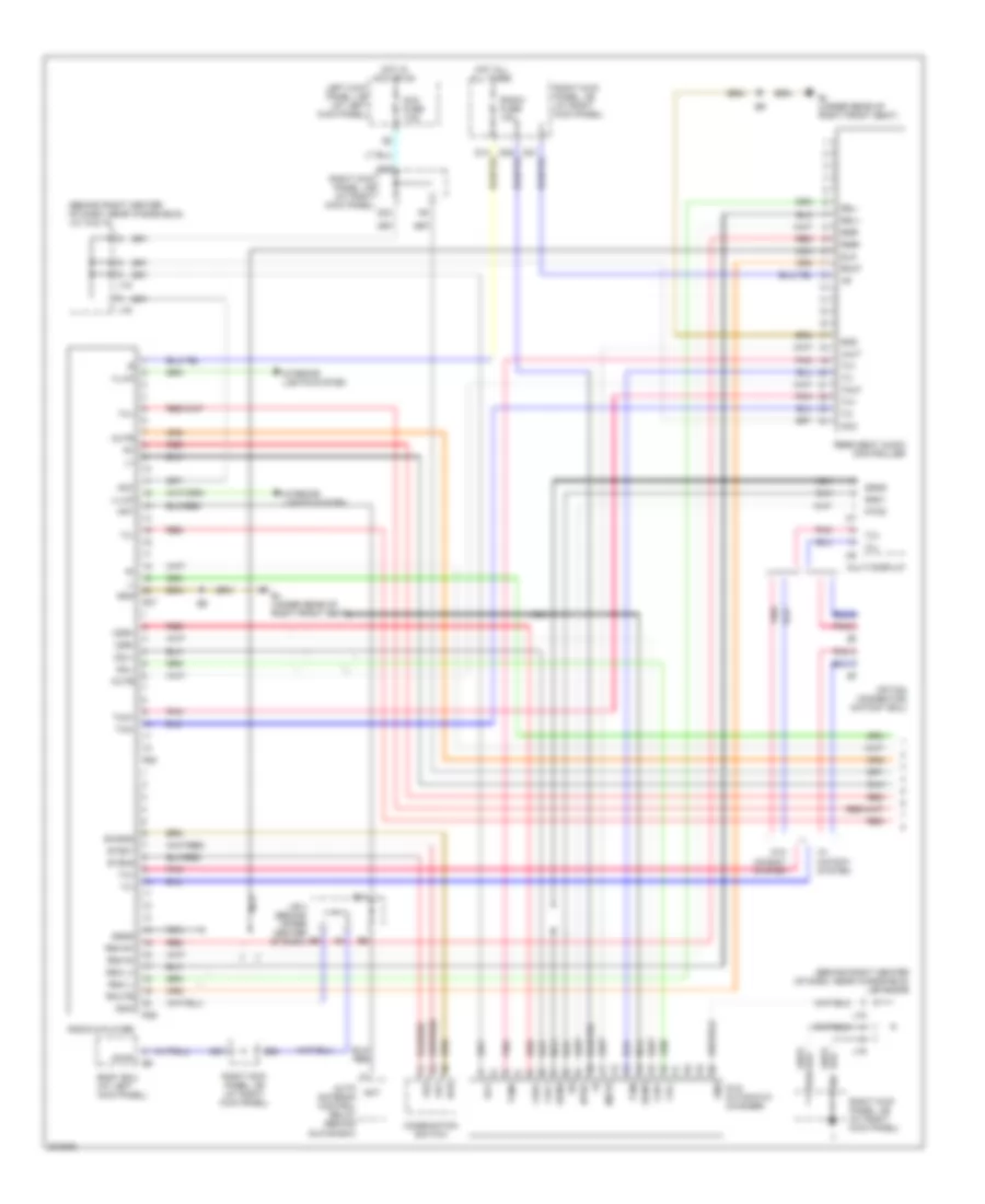Radio Wiring Diagram with Navigation 1 of 2 for Lexus LX 470 2005