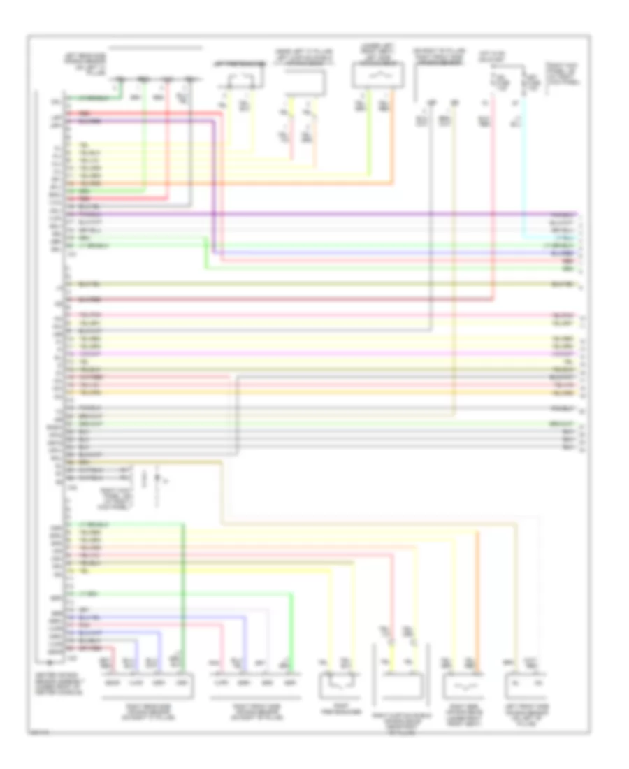 Supplemental Restraints Wiring Diagram 1 of 2 for Lexus LX 470 2005
