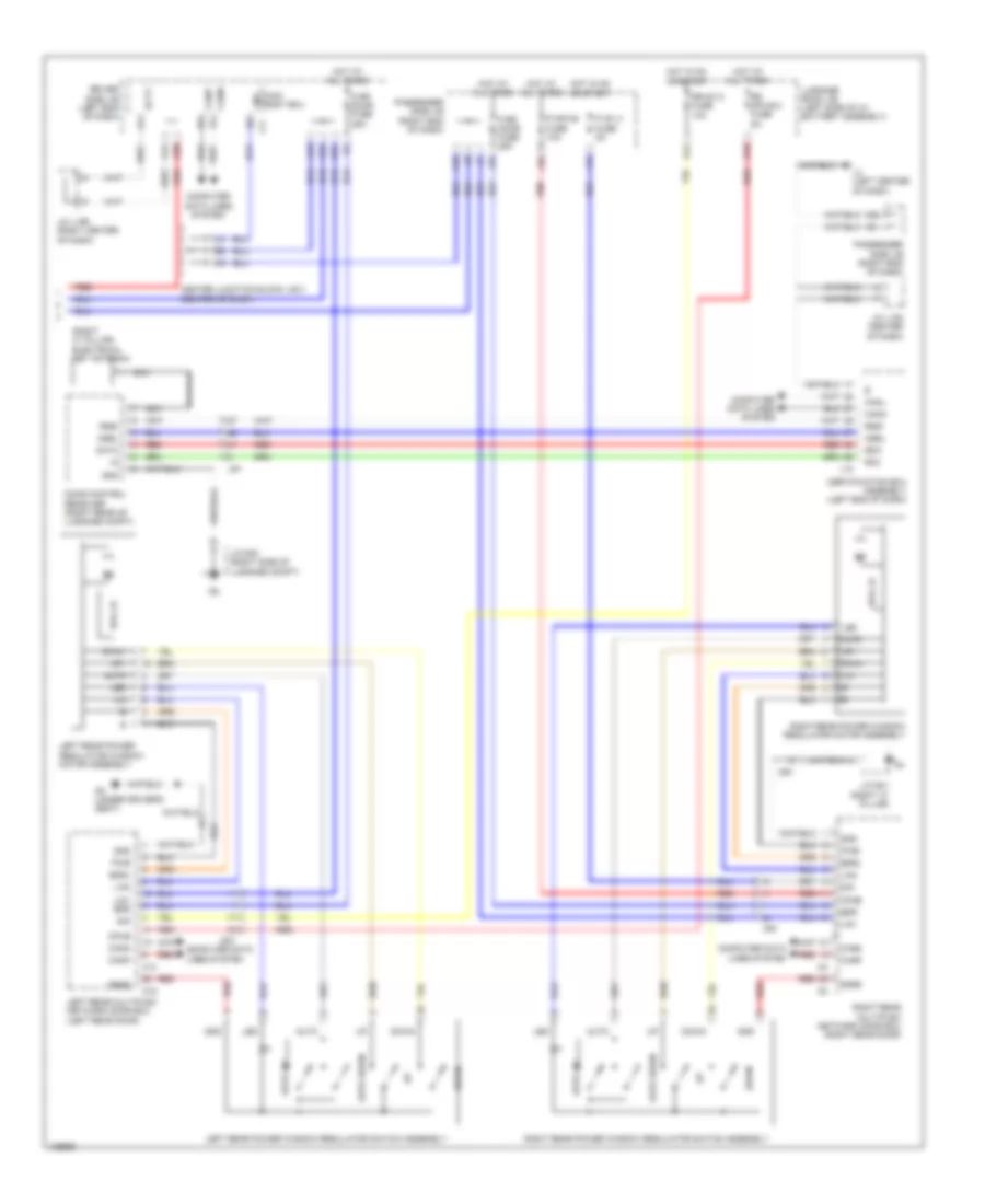 Power Windows Wiring Diagram 2 of 2 for Lexus LS 600h L 2014