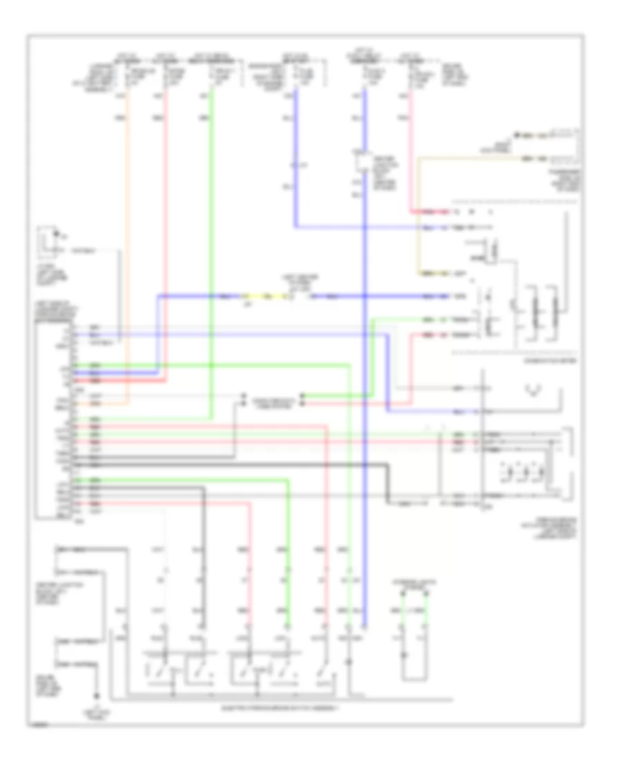 Park Brake Release Wiring Diagram for Lexus LS 600h L 2014