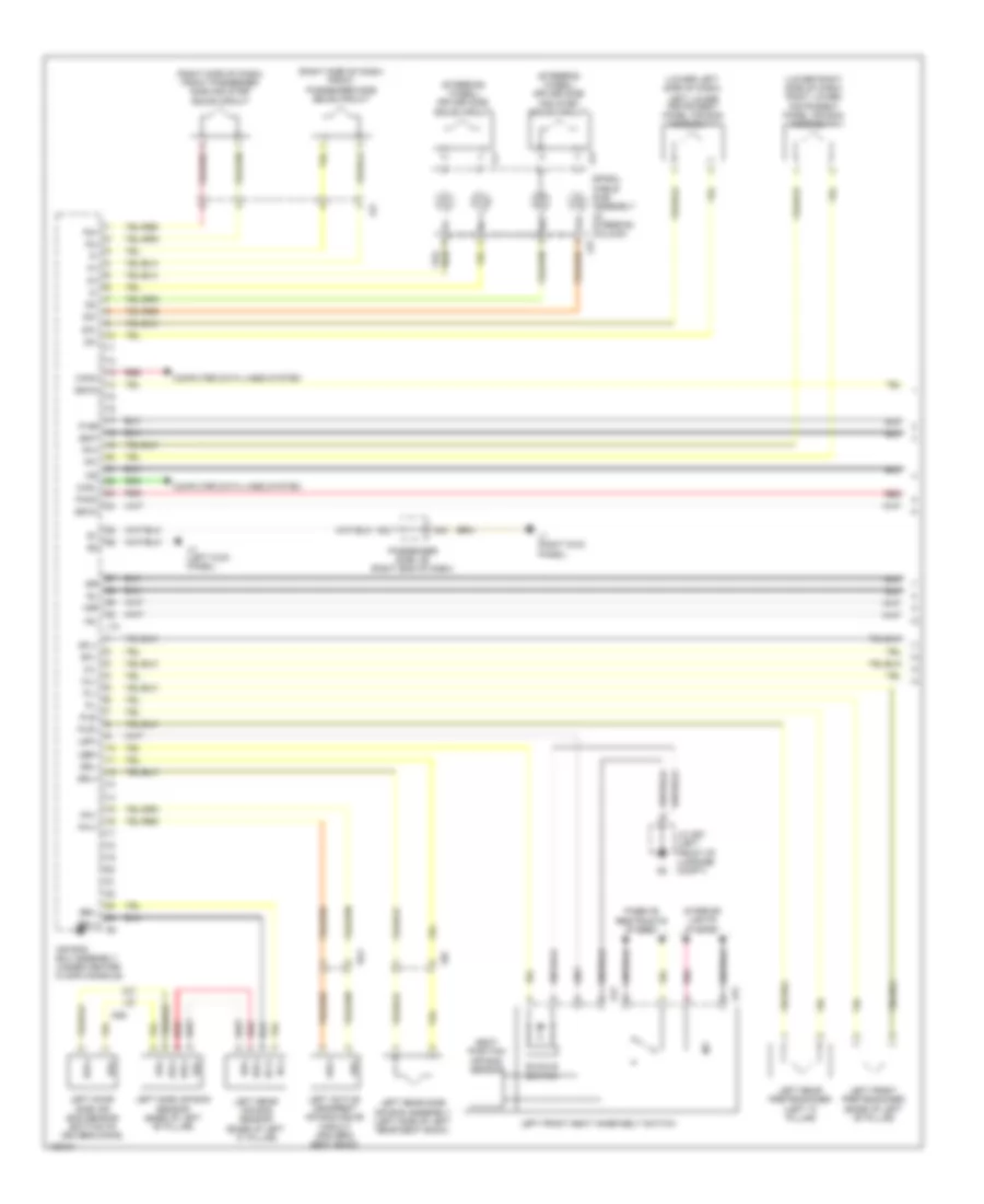 Supplemental Restraint Wiring Diagram (1 of 3) for Lexus LS 600h L 2014
