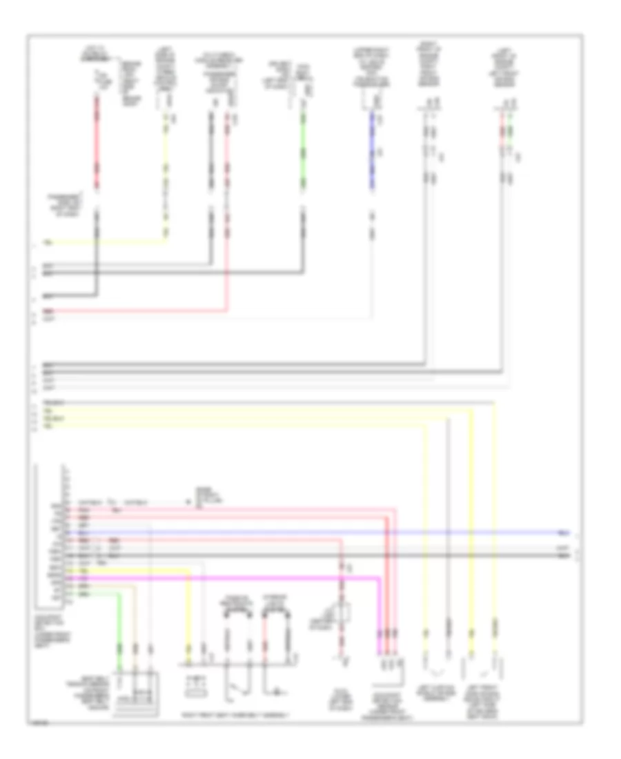 Supplemental Restraint Wiring Diagram (2 of 3) for Lexus LS 600h L 2014