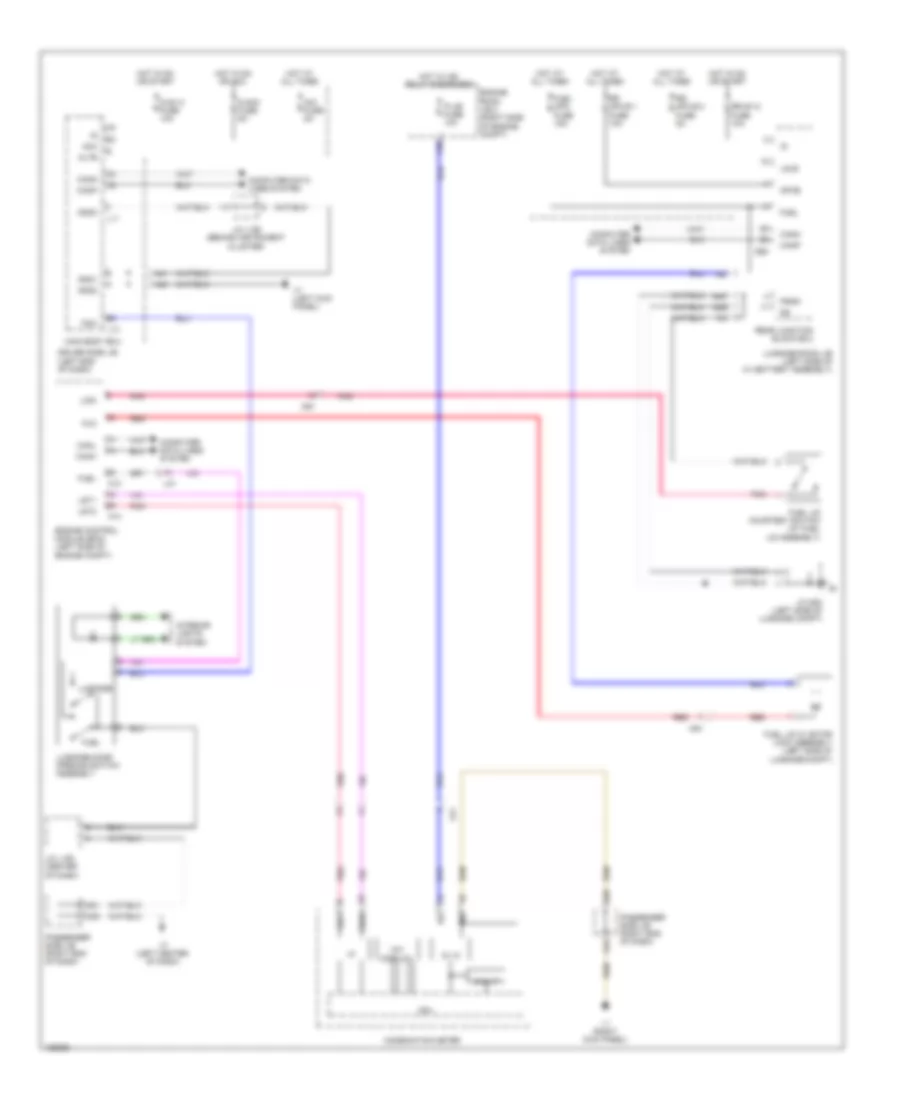 Fuel Door Release Wiring Diagram for Lexus LS 600h L 2014