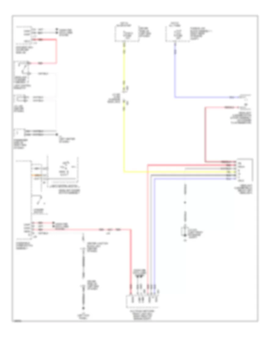 Headlamp Washer Wiring Diagram for Lexus LS 600h L 2014