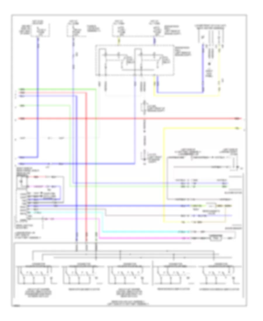 Automatic AC Wiring Diagram (2 of 5) for Lexus LS 600h L 2014