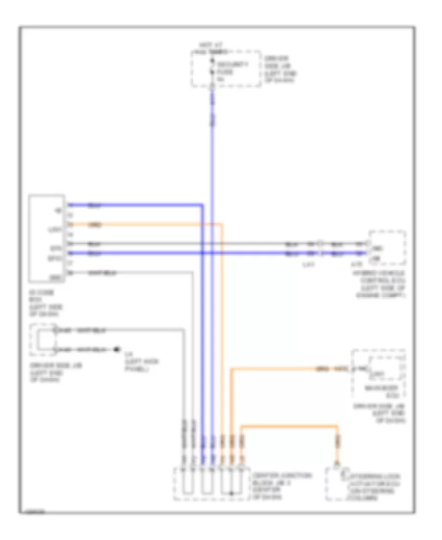 Immobilizer Wiring Diagram for Lexus LS 600h L 2014