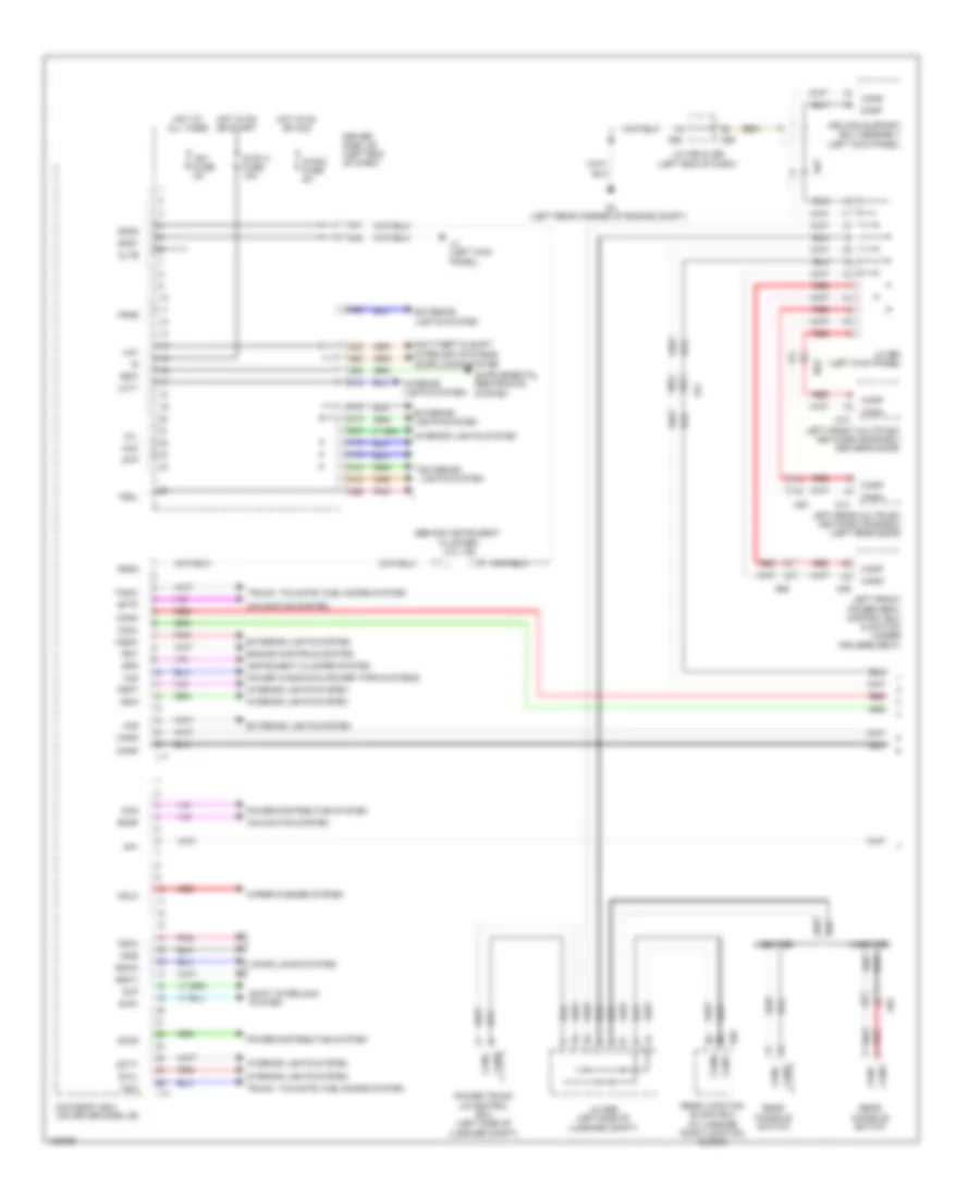 Body ECU Wiring Diagram 1 of 3 for Lexus LS 600h L 2014