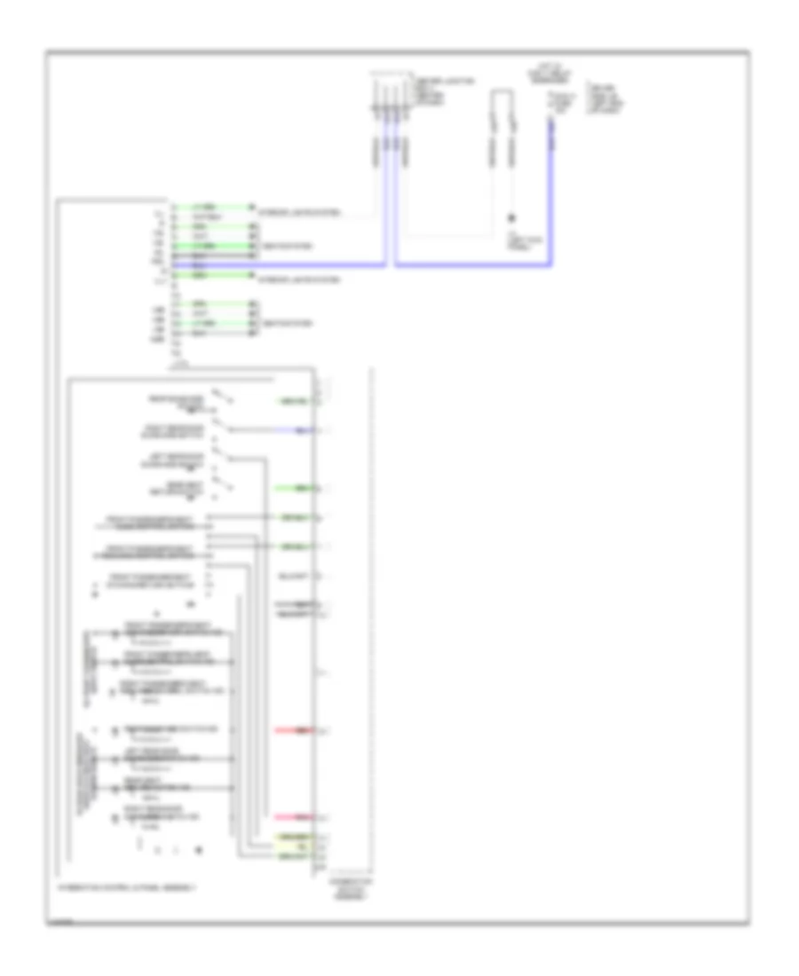 Integration Control and Panel Wiring Diagram for Lexus LS 600h L 2014