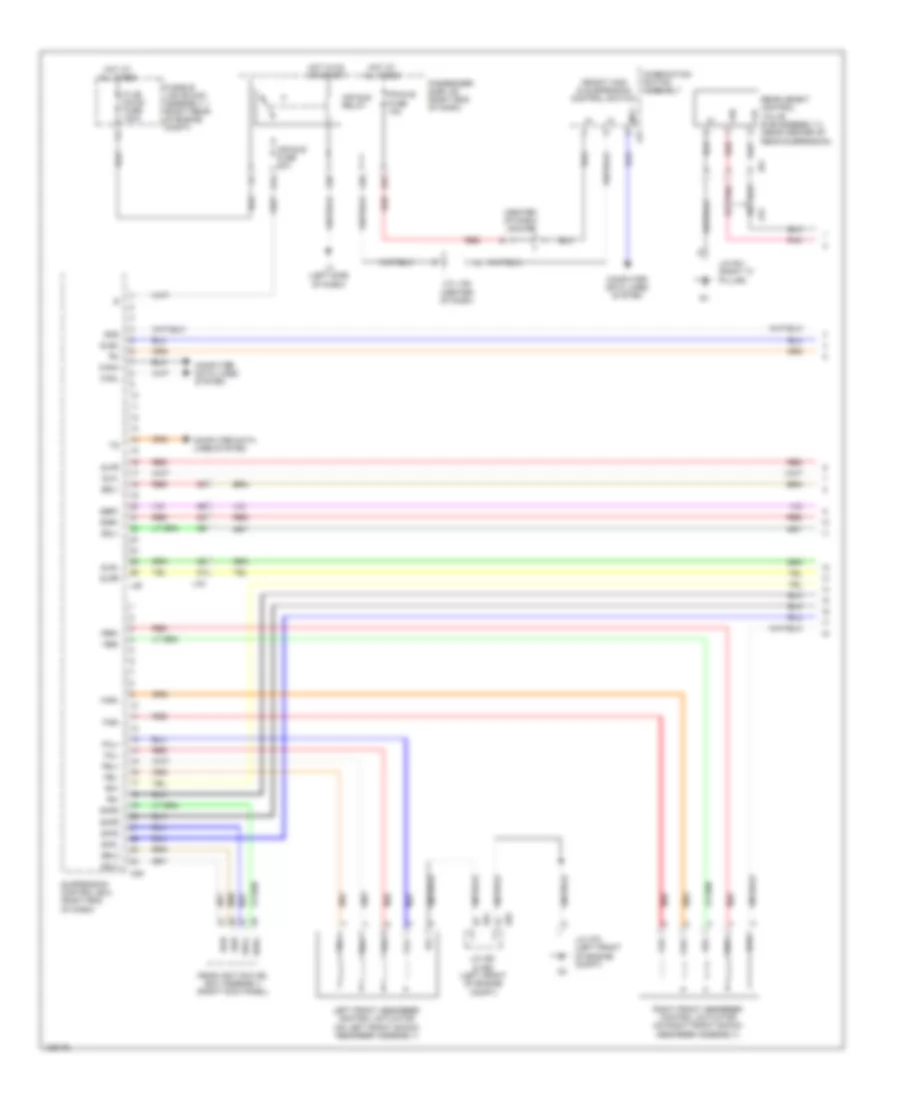 Electronic Suspension Wiring Diagram 1 of 3 for Lexus LS 600h L 2014