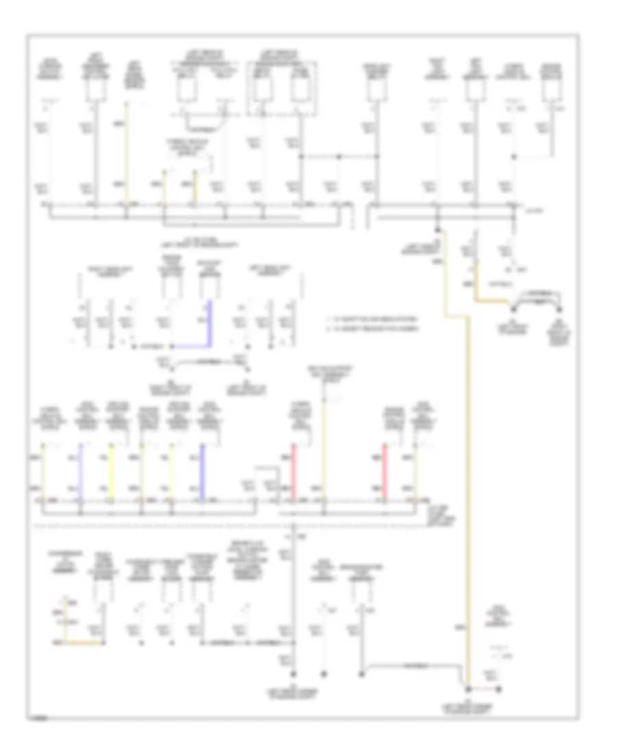 Ground Distribution Wiring Diagram 1 of 7 for Lexus LS 600h L 2014