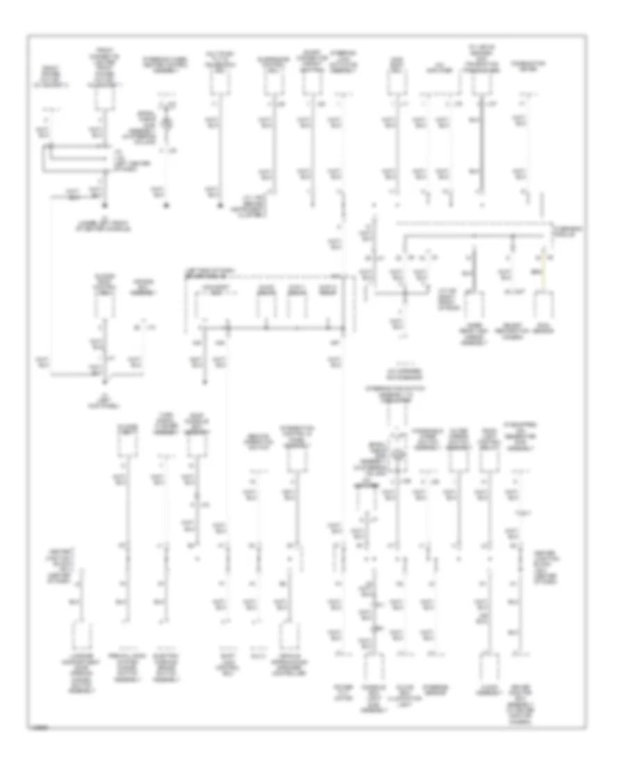 Ground Distribution Wiring Diagram (4 of 7) for Lexus LS 600h L 2014