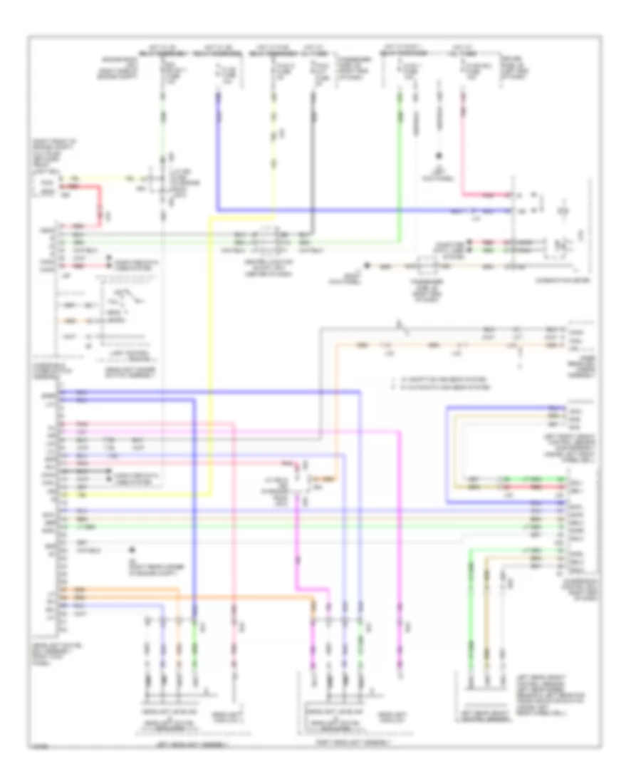 Adaptive Front Lighting Wiring Diagram for Lexus LS 600h L 2014