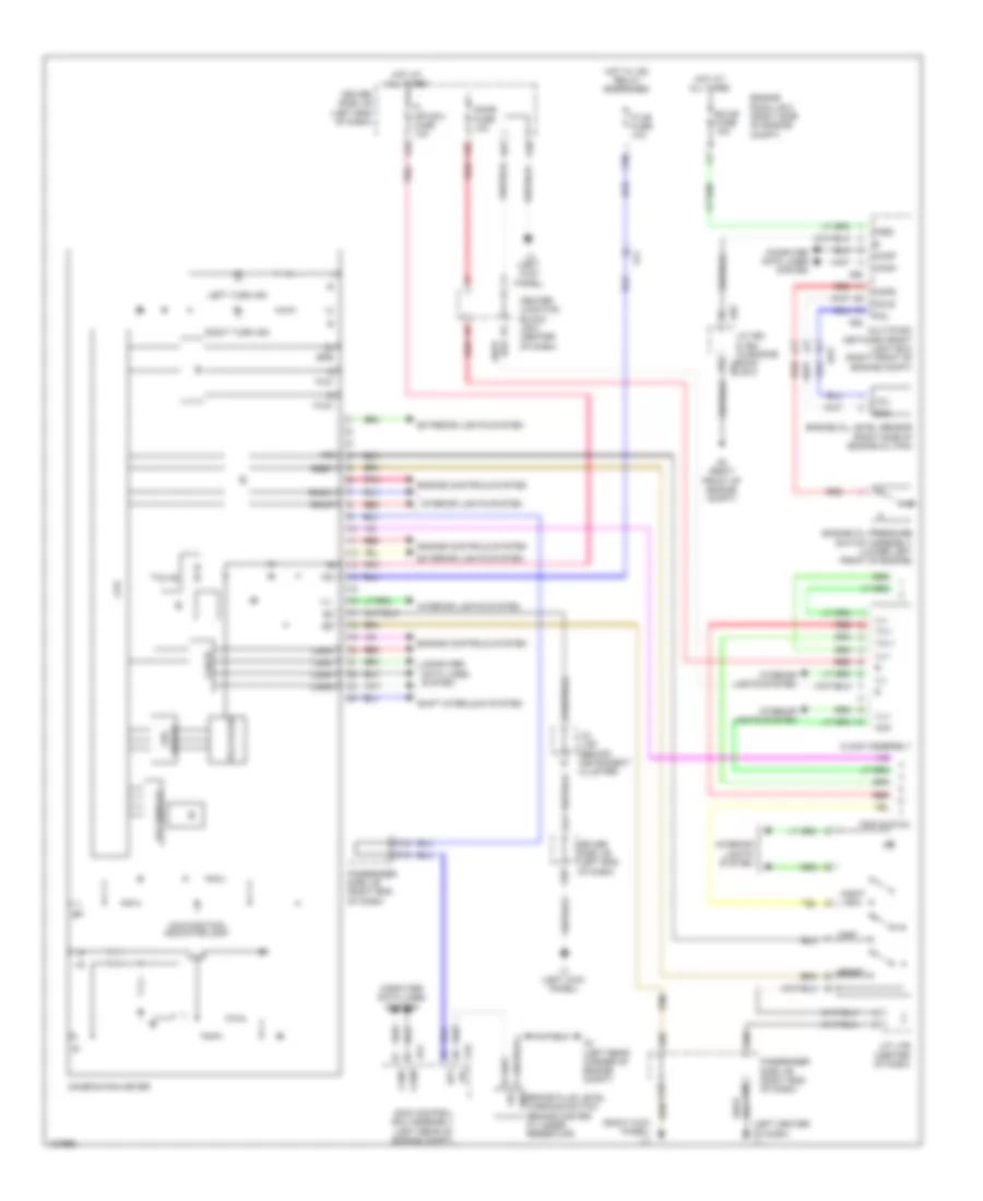 Instrument Cluster Wiring Diagram 1 of 3 for Lexus LS 600h L 2014