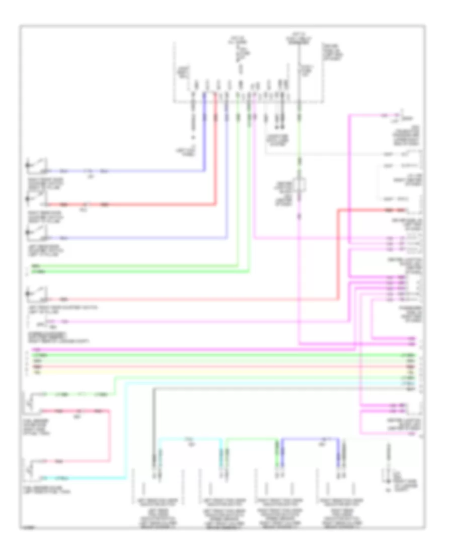 Instrument Cluster Wiring Diagram 2 of 3 for Lexus LS 600h L 2014