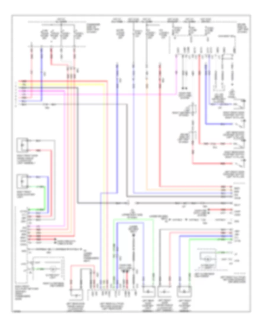 Courtesy Lamps Wiring Diagram 3 of 3 for Lexus LS 600h L 2014
