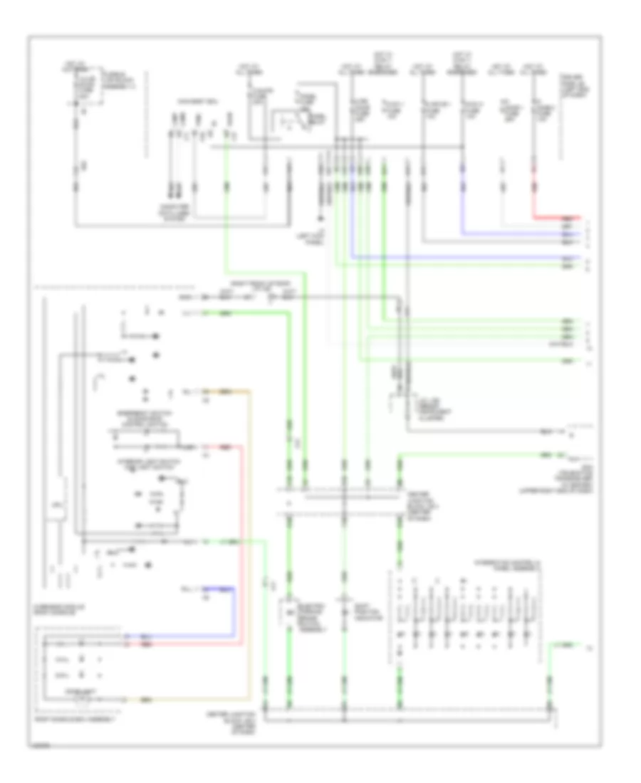 Instrument Illumination Wiring Diagram (1 of 5) for Lexus LS 600h L 2014