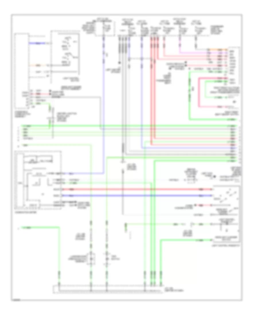 Instrument Illumination Wiring Diagram 3 of 5 for Lexus LS 600h L 2014