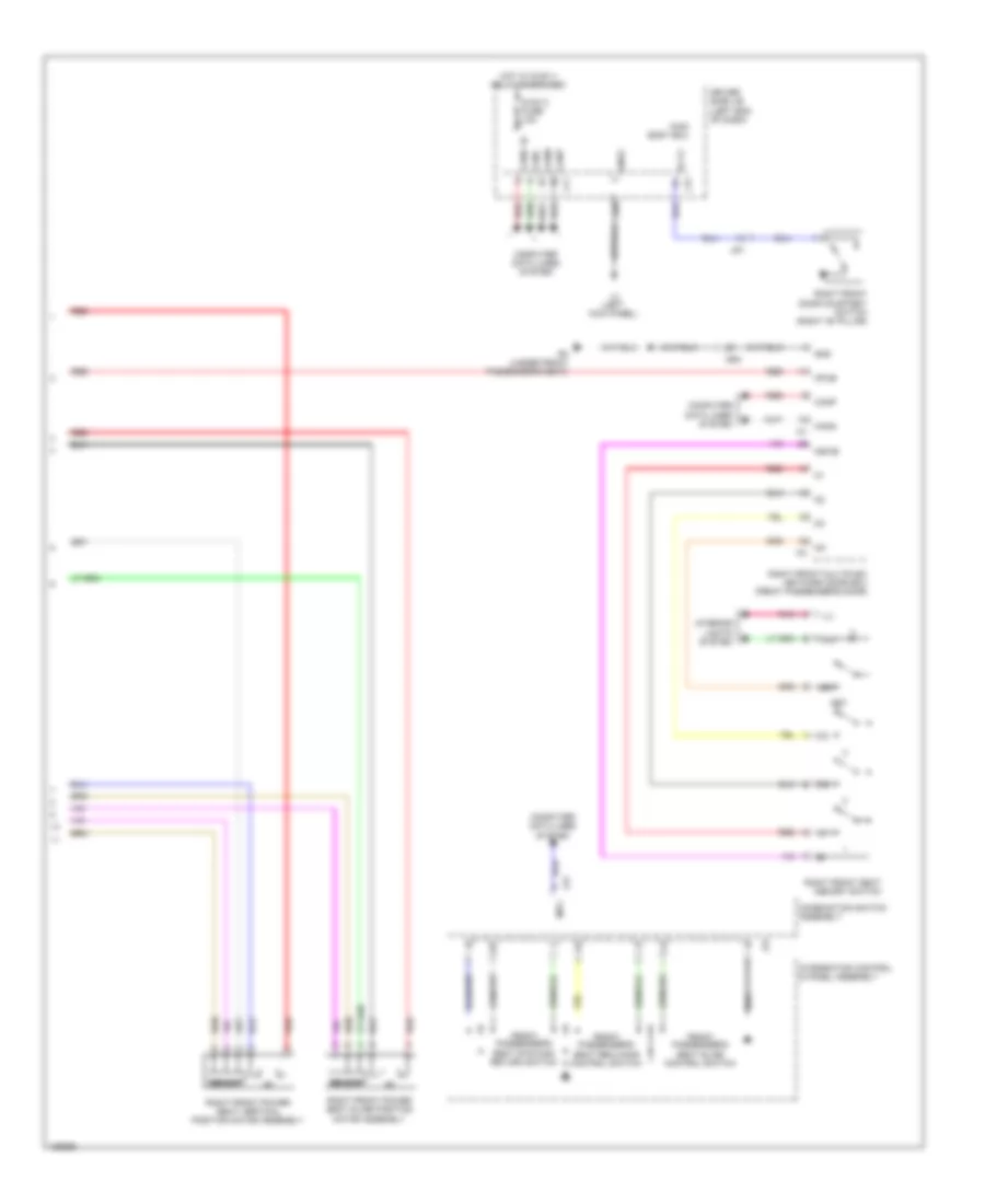 Front Passengers Memory Seat Wiring Diagram (2 of 2) for Lexus LS 600h L 2014