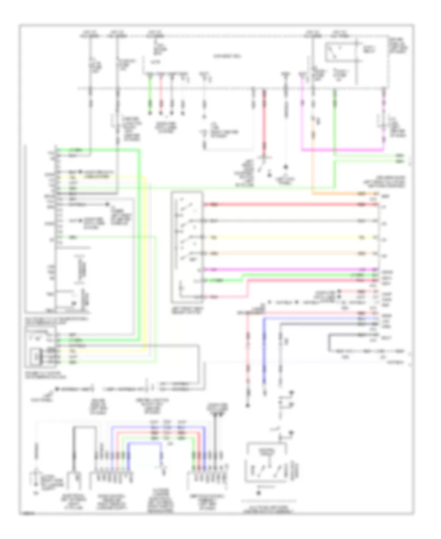 Memory Power Tilt  Power Telescopic Wiring Diagram 1 of 2 for Lexus LS 600h L 2014