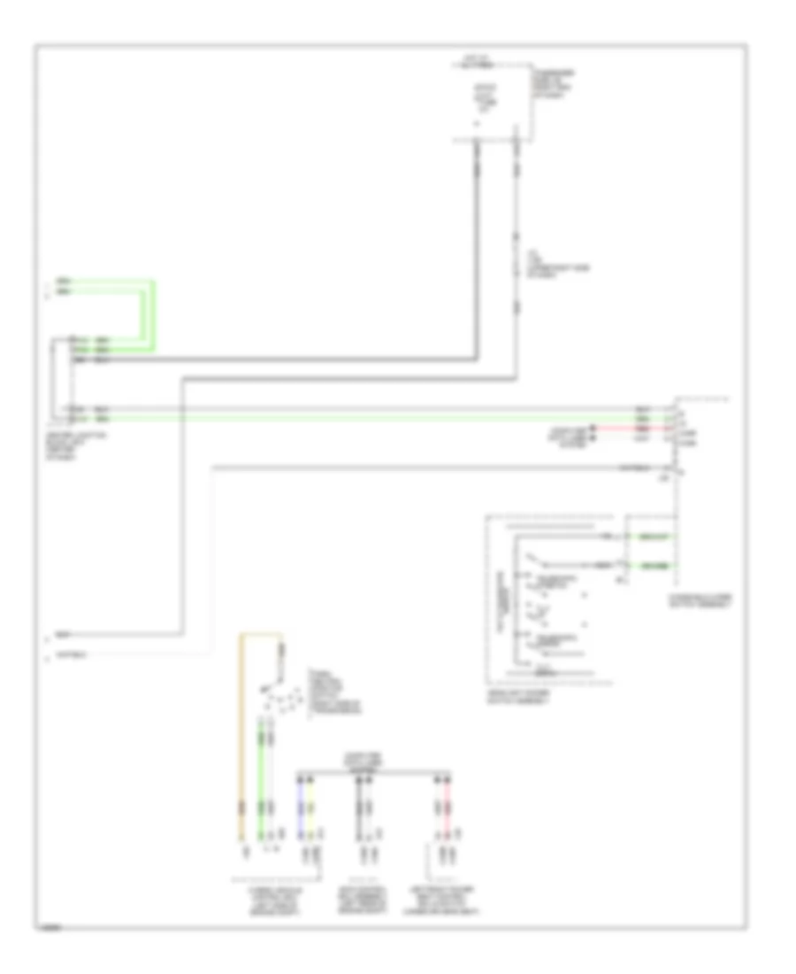 Memory Power Tilt  Power Telescopic Wiring Diagram 2 of 2 for Lexus LS 600h L 2014