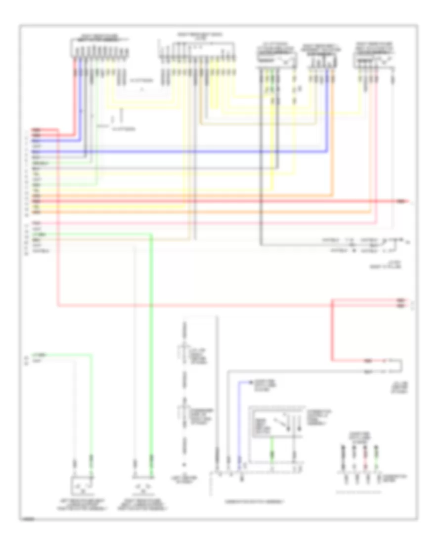 Rear Passengers Memory Seat Wiring Diagram (2 of 3) for Lexus LS 600h L 2014