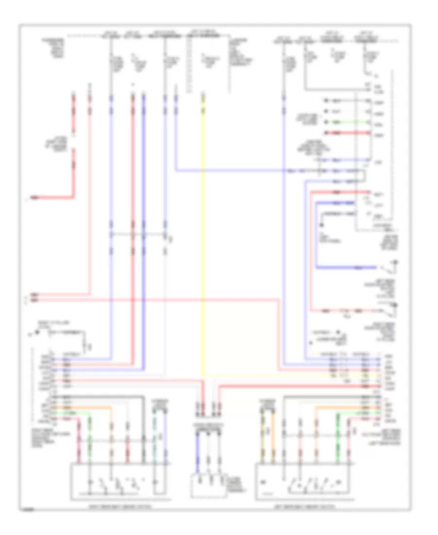 Rear Passengers Memory Seat Wiring Diagram (3 of 3) for Lexus LS 600h L 2014