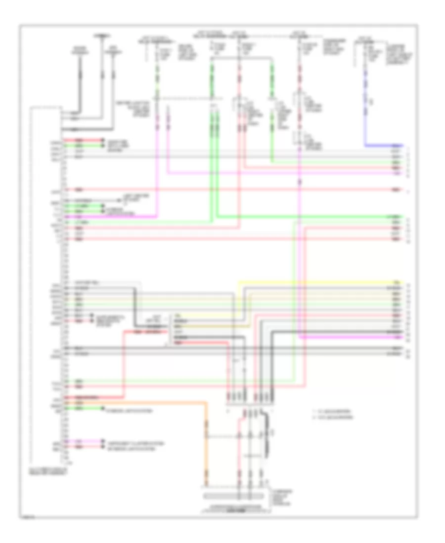 Navigation Wiring Diagram (1 of 6) for Lexus LS 600h L 2014