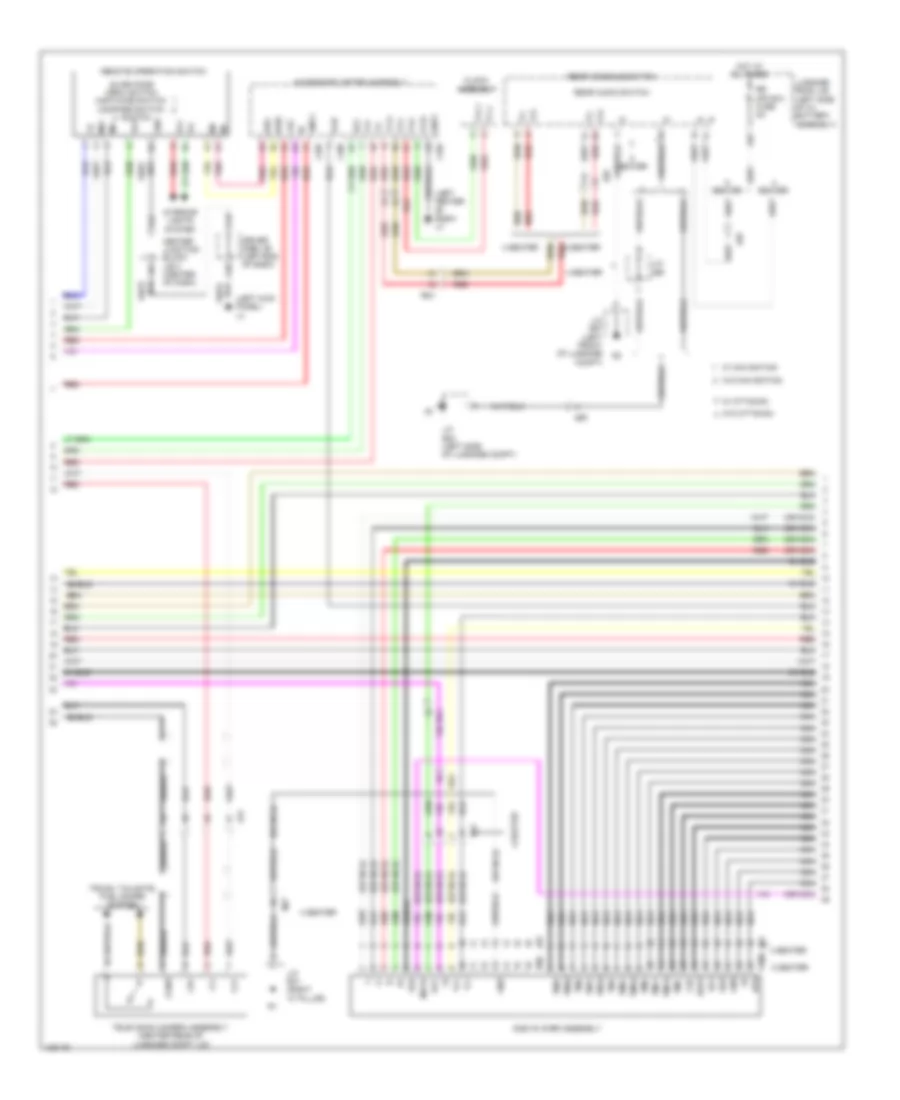 Navigation Wiring Diagram (2 of 6) for Lexus LS 600h L 2014