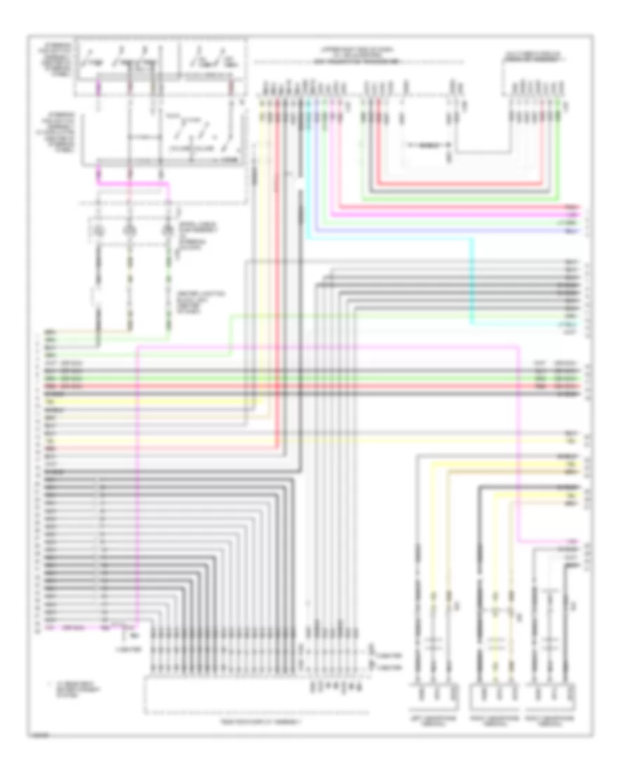 Navigation Wiring Diagram (3 of 6) for Lexus LS 600h L 2014