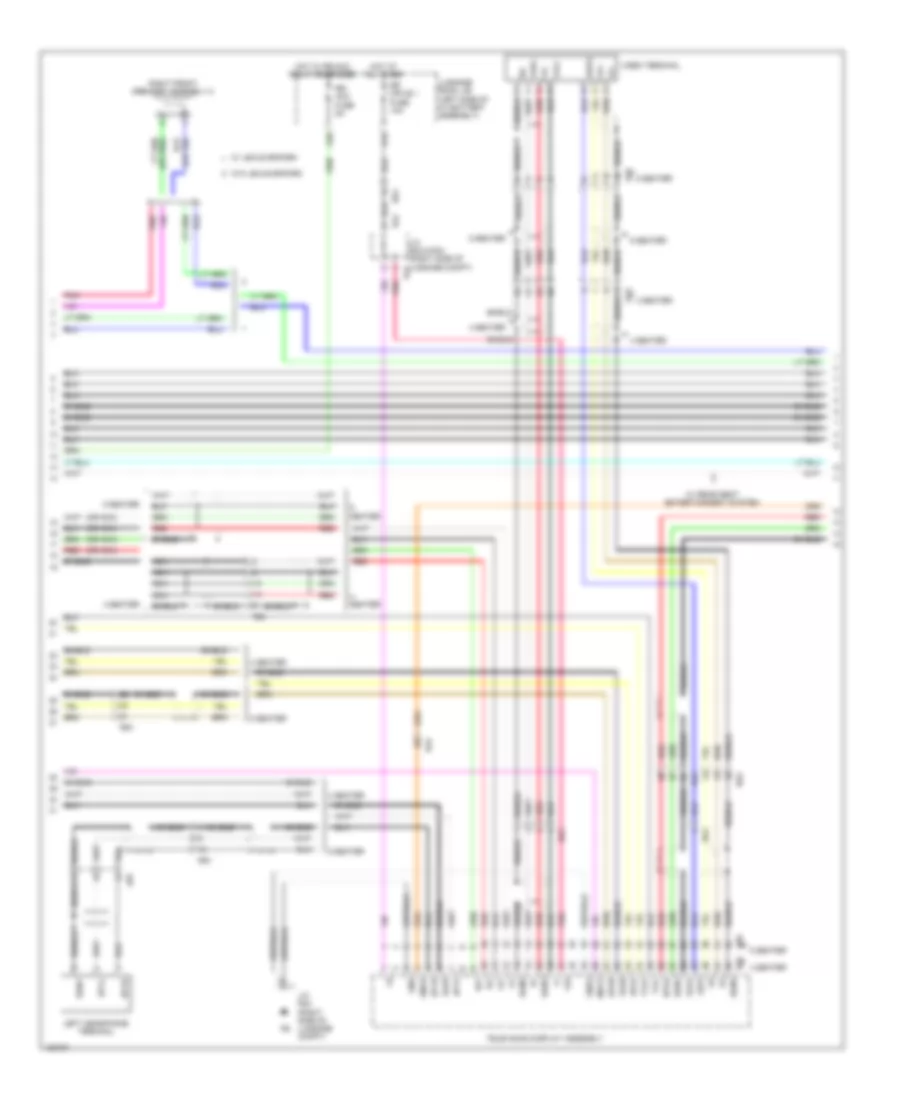 Navigation Wiring Diagram (4 of 6) for Lexus LS 600h L 2014