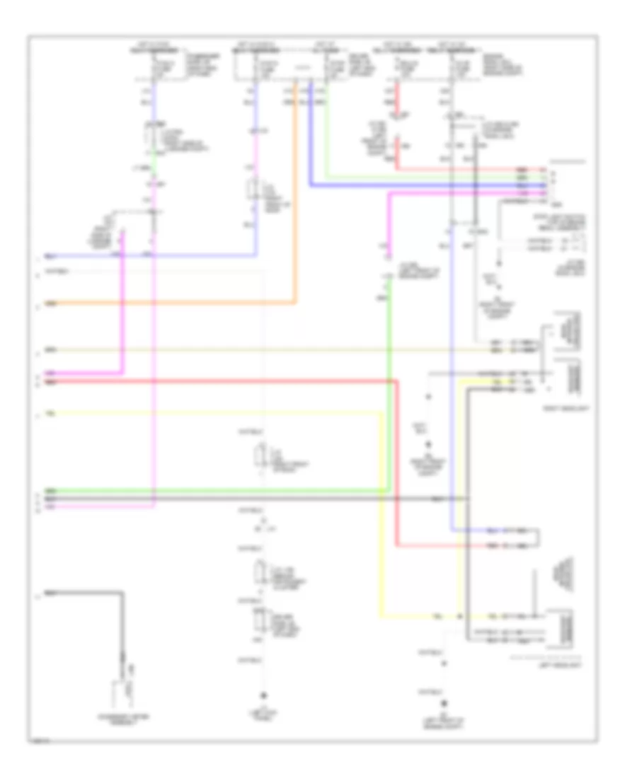 Object Detection Wiring Diagram 3 of 3 for Lexus LS 600h L 2014
