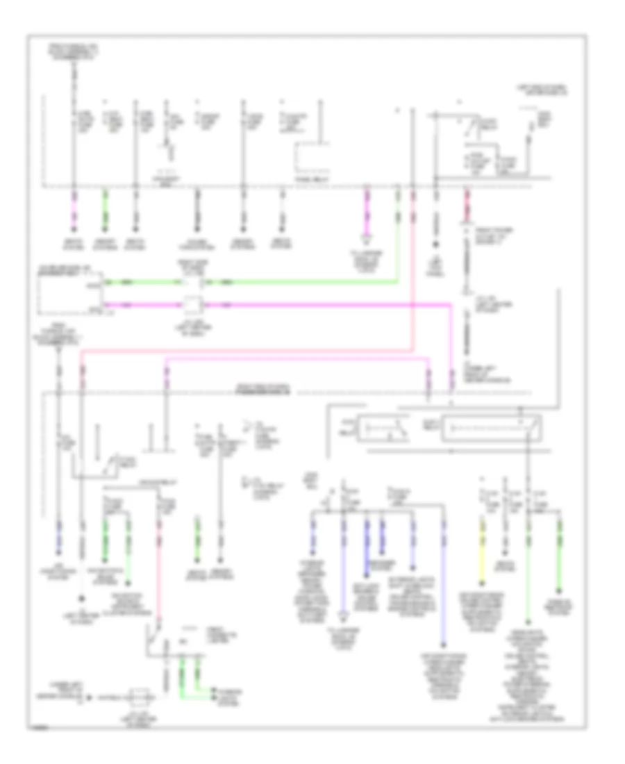 Power Distribution Wiring Diagram 3 of 6 for Lexus LS 600h L 2014