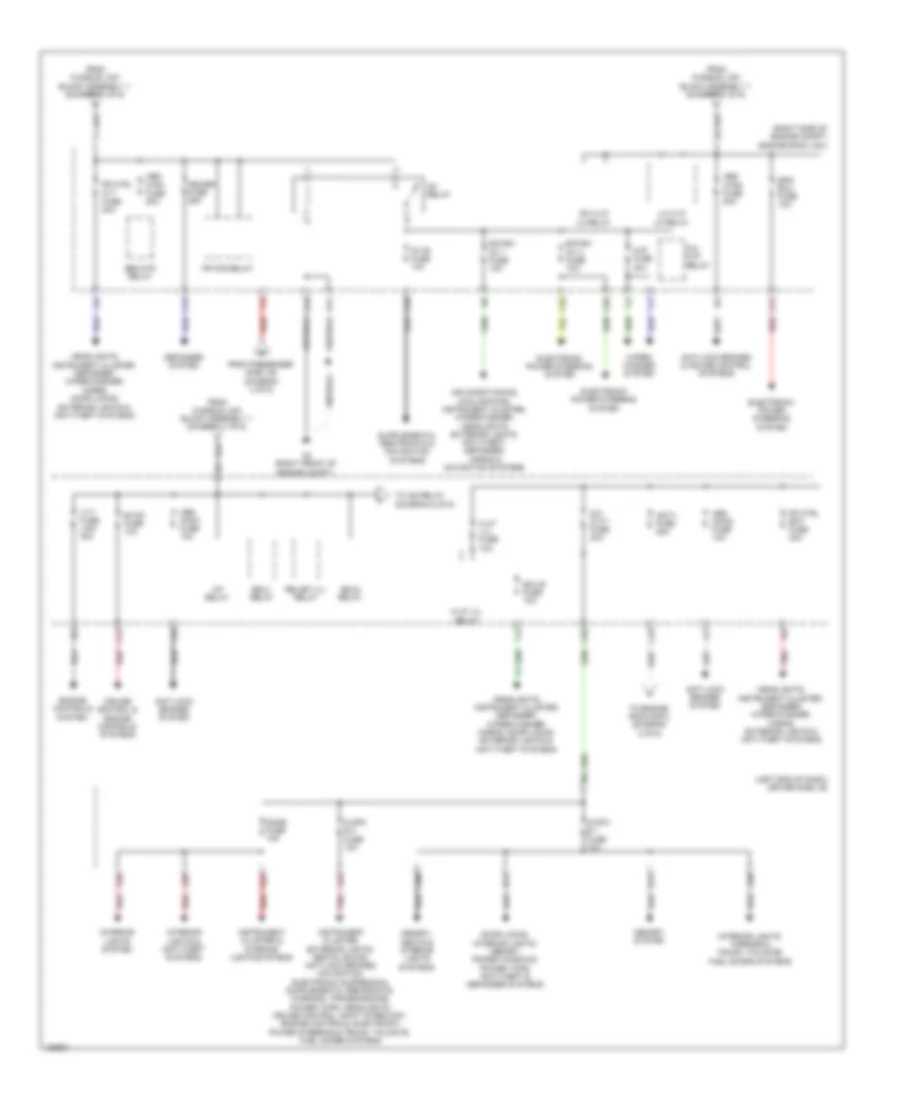 Power Distribution Wiring Diagram (5 of 6) for Lexus LS 600h L 2014