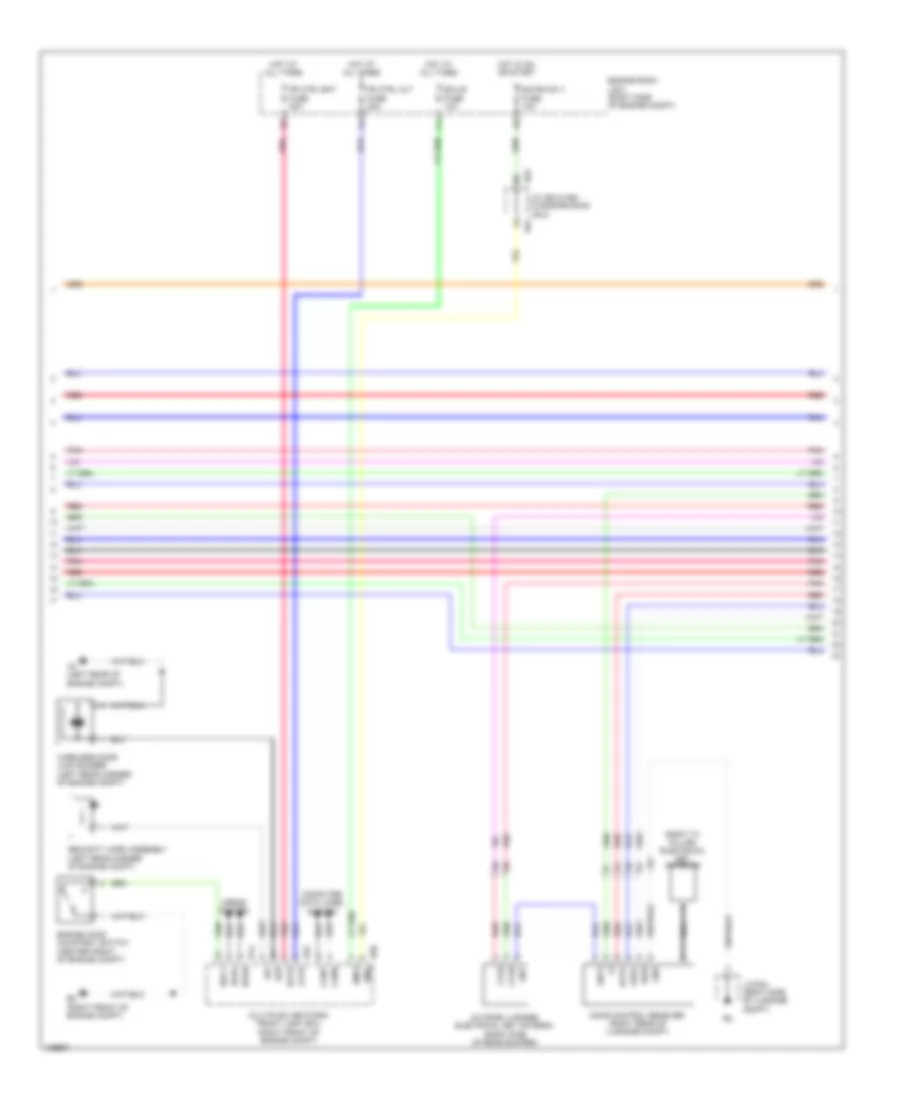 Power Door Locks Wiring Diagram (5 of 6) for Lexus LS 600h L 2014