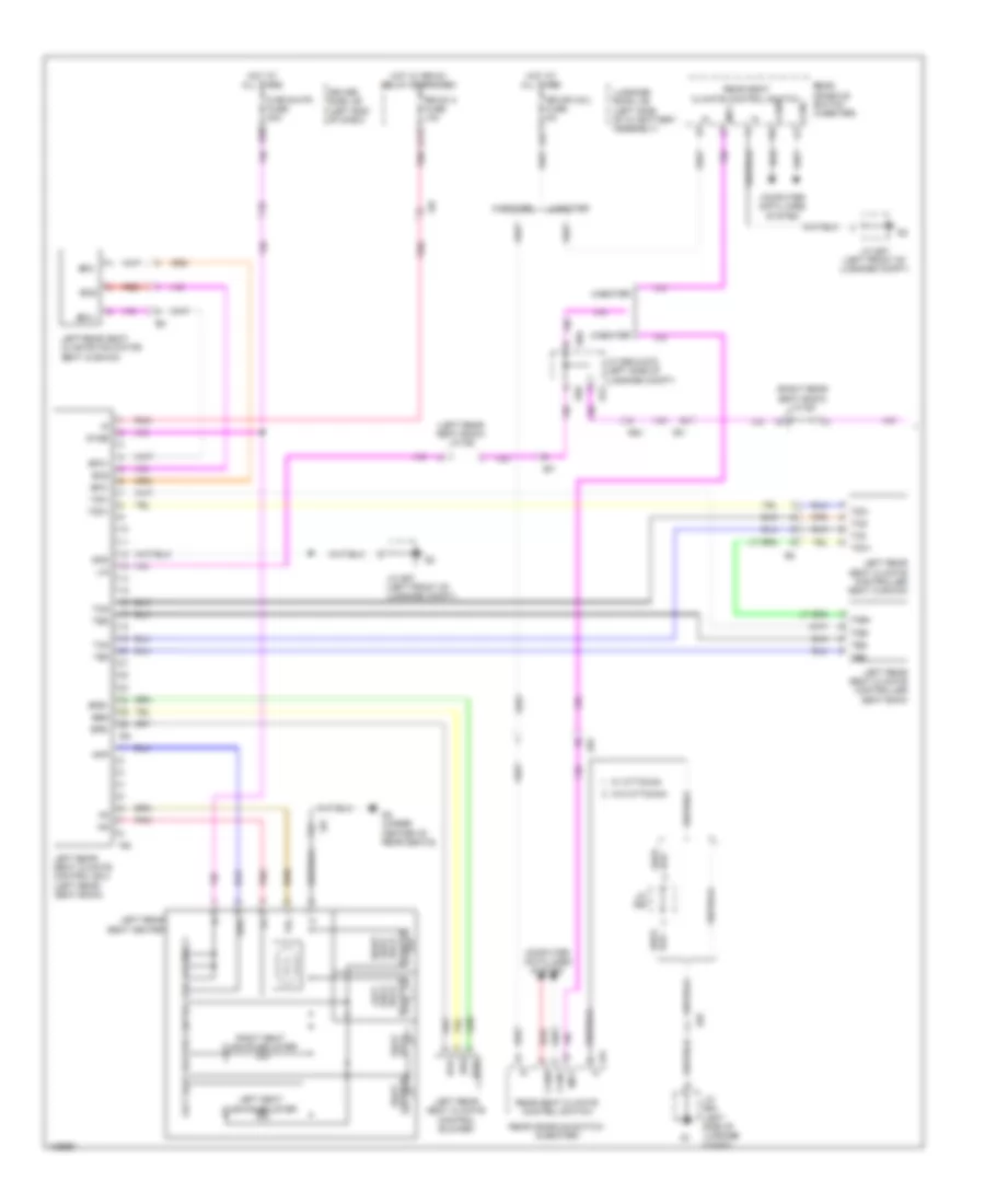 Climate Control Seats Wiring Diagram, Rear (1 of 2) for Lexus LS 600h L 2014