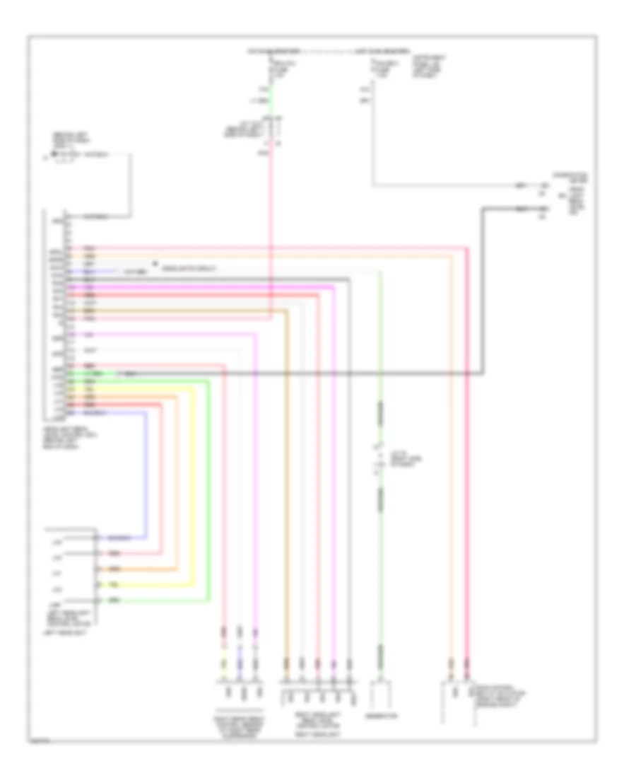 Headlamps Leveling Wiring Diagram for Lexus RX 330 2005