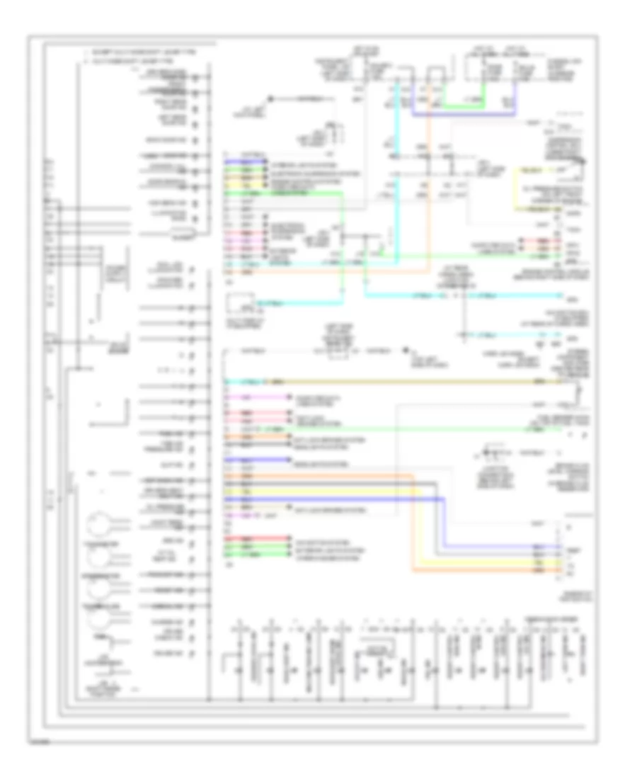 Instrument Cluster Wiring Diagram for Lexus RX 330 2005