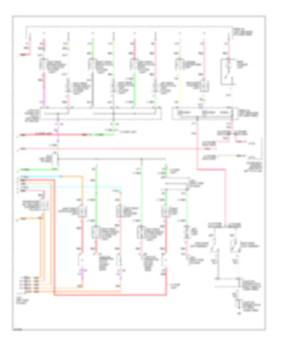 Courtesy Lamps Wiring Diagram 2 of 2 for Lexus RX 330 2005